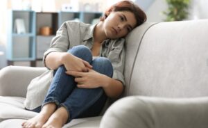 A woman facing the effects of benzodiazepine overdose.